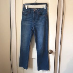 Madewell high rise Demi boot jeans